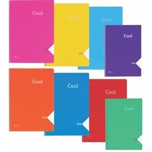 KESKİNCOLOR | A4 40 YP.ÇIZGILI PP KP.SPIRALLI COOL DEFTE 321591-99