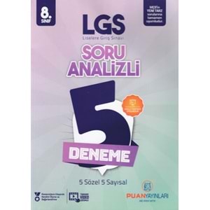 PUAN | SORU ANALİZLİ 5 DENEME SINAVI - 2022