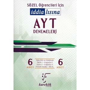 KAREKÖK | AYT İDDİALISINA SÖZEL DENEME 2.OTURUM - 2022