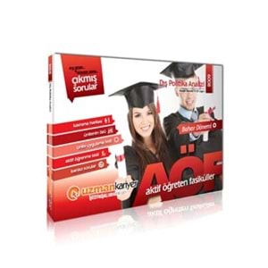 UZMANKARİYER | 6008 - DIŞ POLİTİKA ANALİZİ 3. SINIF