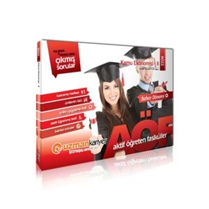 UZMANKARİYER | 6022 - KAMU EKONOMİSİ II 3. SINIF