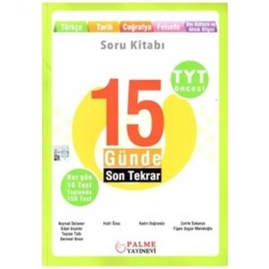 PALME | YKS TYT ÖNCESİ 15 GÜNDE SON TEKRAR TÜRKÇE - TARİH COĞRAFYA-FELSEFE-DİN - 2022