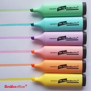 SCRIKSS | SH 712 FOSFORLU KALEM PASTEL RENKLER - SARI