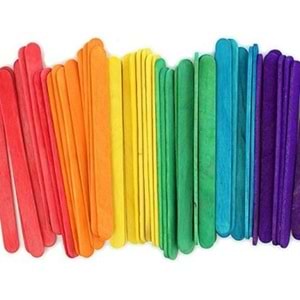 KRAF | KIDS AHŞAP ÇUBUK RENKLİ KÜÇÜK 50 Lİ KK171