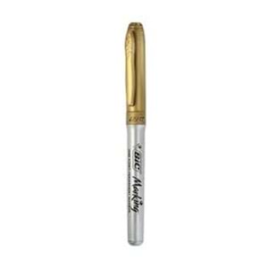 BIC | PERMANENT MARKÖR YUVARLAK UÇLU - ALTIN