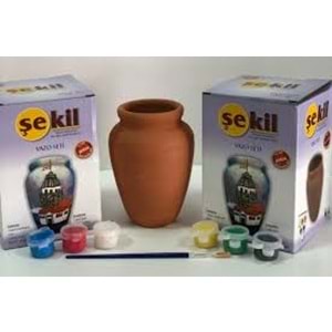 ŞEKİL | VAZO SETİ SERAMİK BOYAMA