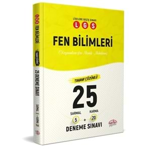 EDİTÖR | LGS FEN BİLİMLERİ 25 BRANŞ DENEMESİ NASIL ÇÖZÜLÜR - 2022