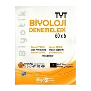 BİYOTİK | TYT DENEME BİYOLOJİ (60*6) - 2024