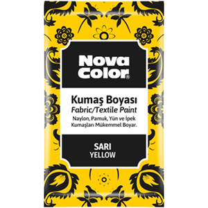 NOVACOLOR | KUMAS BOYASİ TOZ SARİ 12 GR - NC-900