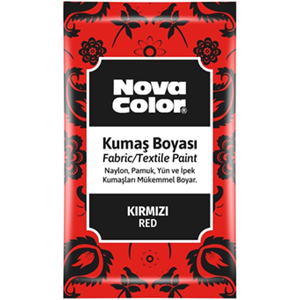 NOVACOLOR | KUMAS BOYASİ TOZ KIRMIZI 12 GR - NC-901