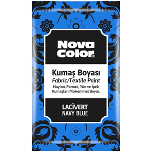 NOVACOLOR | KUMAS BOYASİ TOZ LACİVERT 12 GR - NC-909