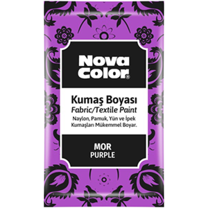NOVACOLOR | KUMAS BOYASİ TOZ MOR 12 GR - NC-907