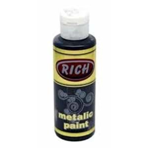 RİCH | METALİK BOYA 120 CC SİYAH - MET-120-0770
