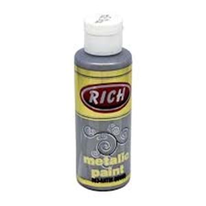 RİCH | METALİK AKRİLİK BOYA 130 cc 863 ANTİK GÜMÜŞ