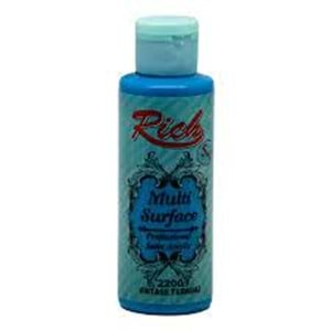 RİCH | MULTİSURFACE AKRİLİK BOYA 120 cc 2200 VINTAGE TURKUAZ