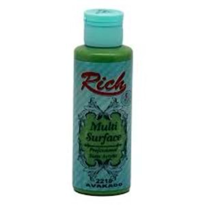 RİCH | MULTİSURFACE AKRİLİK BOYA 120 cc 2218 AVAKADO