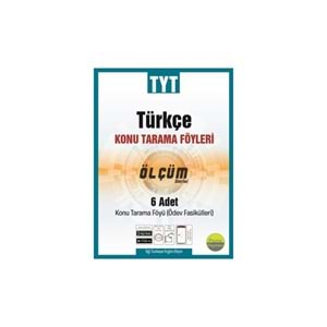 DELTA | TYT TÜRKÇE TARAMA FÖYLERI (6 FASIKÜL 5X24+1X32 SAYFA) - 2024
