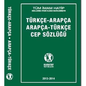 KARATAY | TÜRKÇE ARAPÇA SÖZLÜK CEP BOY
