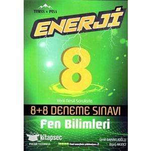 PALME | 8.SINIF ENERJİ FEN BİLİMLERİ 8+8 DENEME SINAVI - 2022