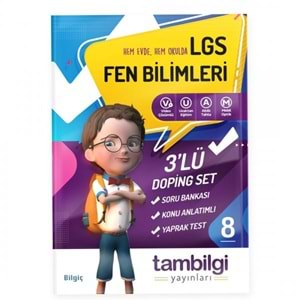 TAMBİLGİ | 8. SINIF FEN BİLİMLERİ 3 LÜ DOPİNG SET - 2021