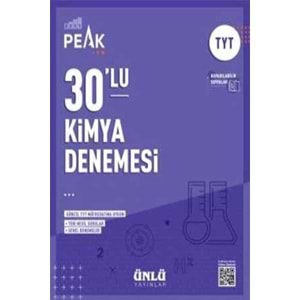 KÜLTÜR | BEST PEAK 30LU TYT KİMYA BRANŞ DENEMESİ - 2022
