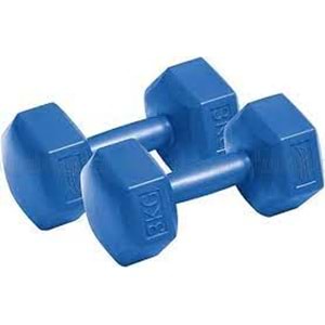 ALTİS | PLASTİK KÖŞELİ DAMBIL SET 2x3 KG DS-63
