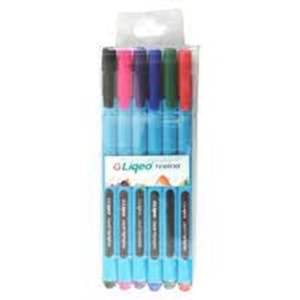 LIQEO | FINELİNER KALEM 6'LI PVC