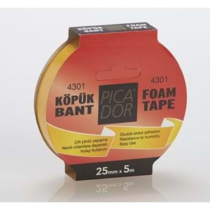 PİCADOR | KÖPÜK BANT 25mmX5m 4301