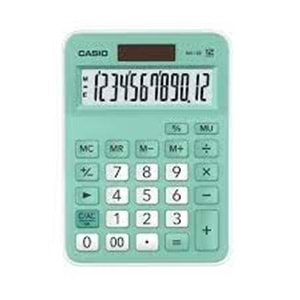 CASIO | MASA ÜSTÜ HESAP MAKİNESİ MX-12B-GN 12 HANELİ AÇIK YEŞİL