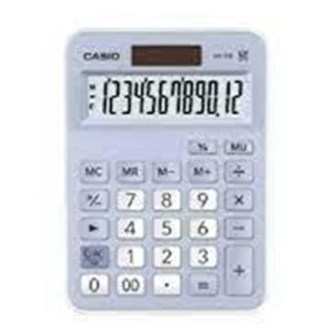 CASIO | MASA ÜSTÜ HESAP MAKİNESİ MX-12B-LB 12 HANELİ AÇIK MAVİ