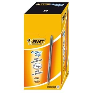 BİC | CRISTAL LARGE TÜKENMEZ KALEM SİYAH
