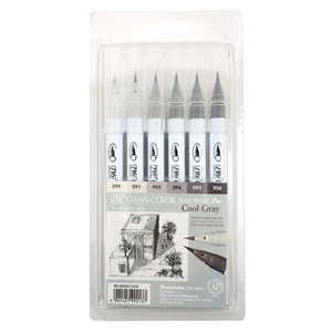 ZİGCLEAN | COLOR REAL BRUSH RB-600AT-6VB 6LI COOL GRAY