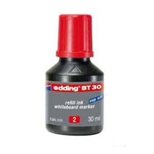EDDİNG | TAHTA KALEMİ MÜREKKEBİ 30 ml KIRMIZI E-BT30