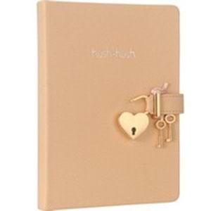BRUNOVİSCONTİ | VİCTORİAS JOURNALS HUSH HUSH KİLİTLİ DEFTER 80GR. 160YP ÇİZ. PEMBE 3301