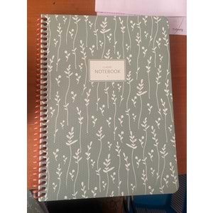 KESKİNCOLOR | 16,50*22,5 80YP. KARELİ KARTON KP. SPR. PASTEL FLORA DEFTER - 384942-99