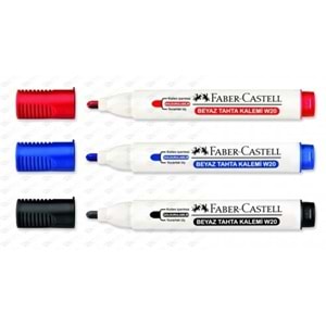 FABERCASTELL | BEYAZ TAHTA KALEMİ W20 KIRMIZI