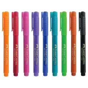 FABERCASTELL | BROADPEN 1554 RENKLİ KALEM KIRMIZI