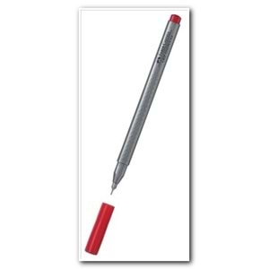 FABERCASTELL | GRİP FİNEPEN 0.4 MM LAL KIRMIZI