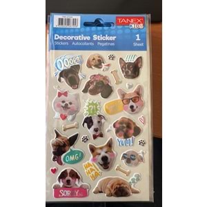 TANEX | TNX-27229 PUFFY İNSTAGRAM KÖPEKLERİ SERİSİ