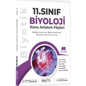 BİYOTİK | 11.SINIF MAARİF BİYOLOJİ KONU ANLATIM FÖYLERİ - 2026