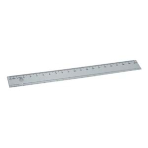 HATAS | 30 CM GENİŞ PLASTİK ŞEFFAF CETVEL