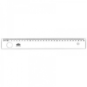 HATAS | 30 CM MERCEKLİ BÜRO CETVELİ ŞEFFAF