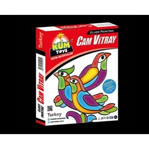 KUMTOYS | CAM VİTRAY SETİ CAM+BOYA+FIRÇA