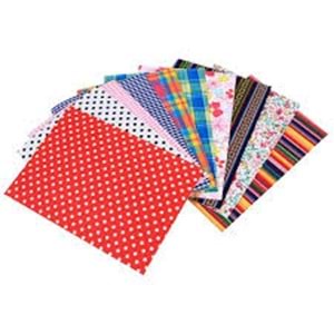 LİNO | EVA 20X30 CM.10 RENK 2MM. KUMAŞ DESENLİ 10'LU PAKET