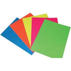 LİNO | FOSFORLU MAKET KARTONU 5 MM. 5 RENK 5'Lİ (22.5X30 cm.)