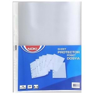 NOKI | POŞET DOSYA A3 DİKEY 25'Lİ (90 MIC)