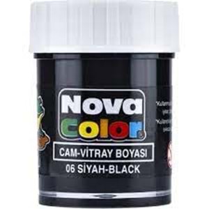 NOVACOLOR | CAM-VİTRAY BOYASI SİYAH