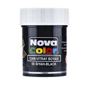 NOVACOLOR | CAM BOYASİ SU BAZLİ SİYAH SİSE - NC-154