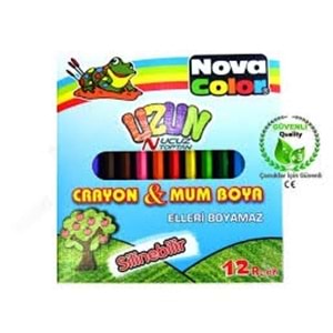NOVACOLOR | MUM BOYA UZUN 12 Lİ - NC-2112