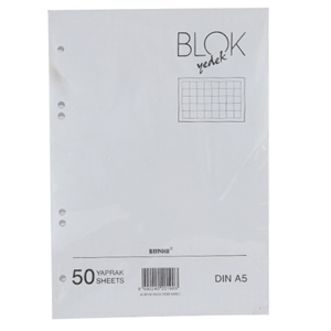 YEDEKBLOKA5 | A5 YEDEK BLOK 50 YAPRAK